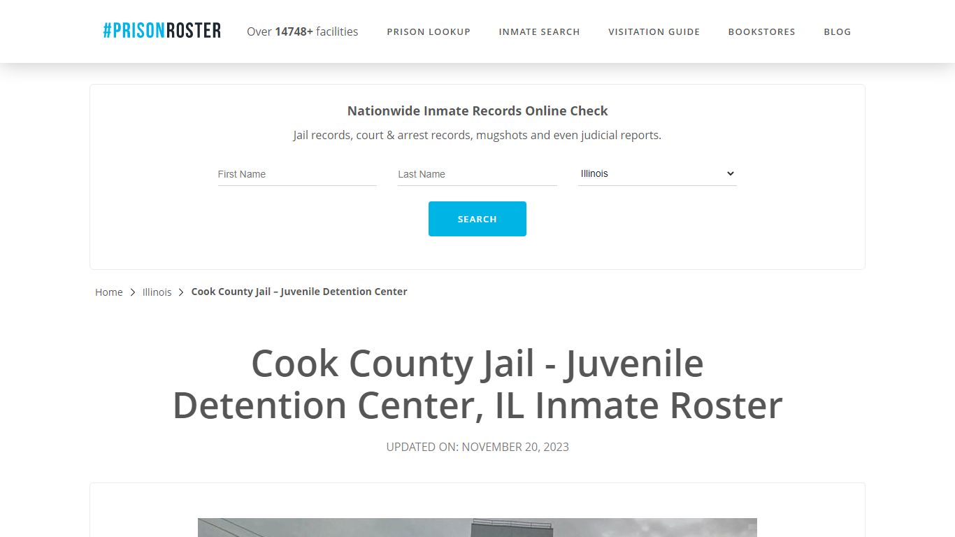Cook County Jail - Juvenile Detention Center, IL Inmate Roster